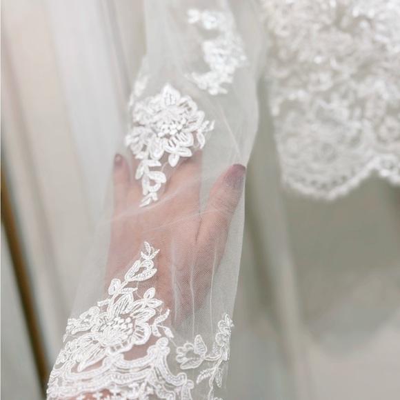 Embroidered Bridal Bolero - Picture 5 of 5